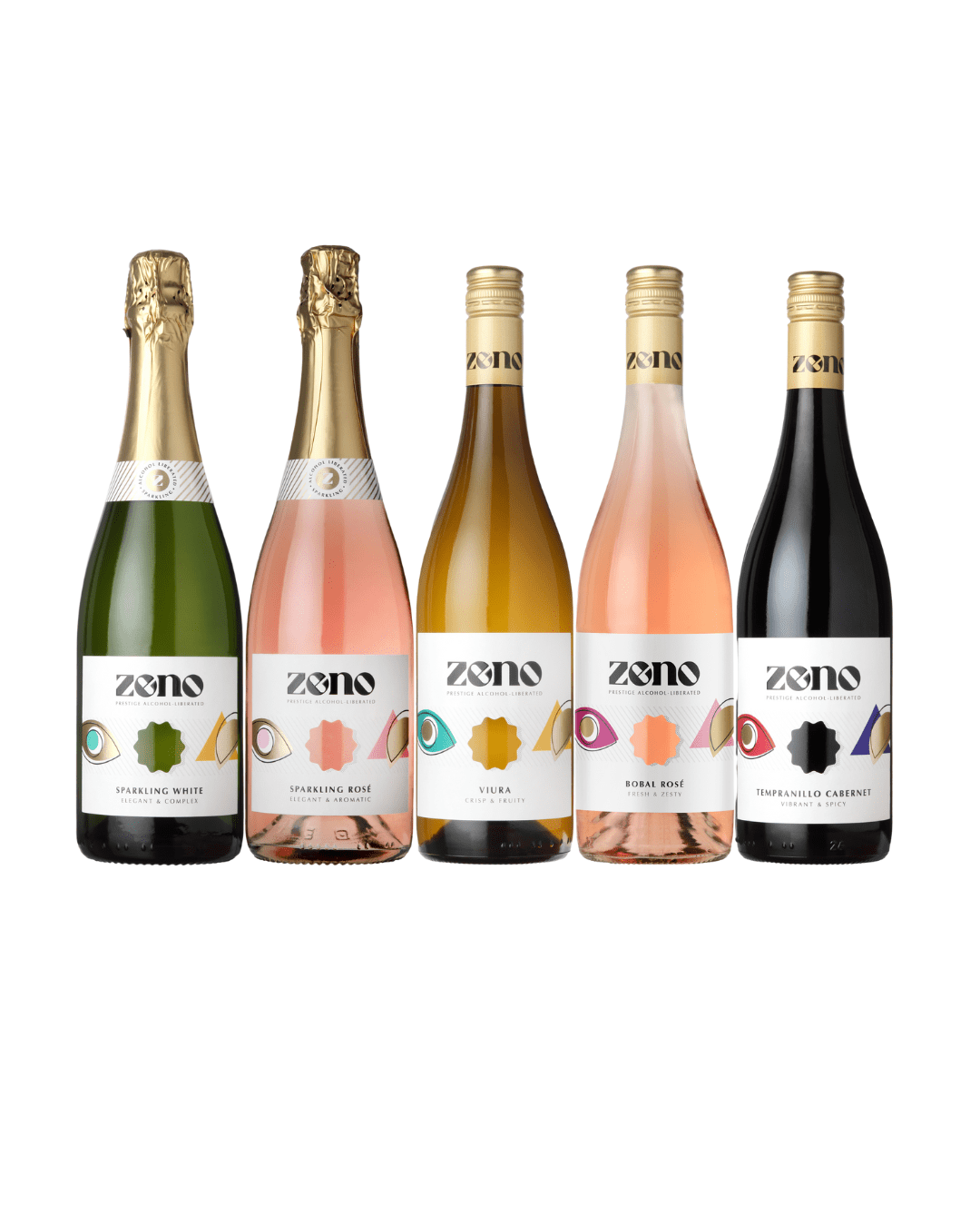 Zeno assortiment alcoholvrije wijnen met minder suiker en calorieën