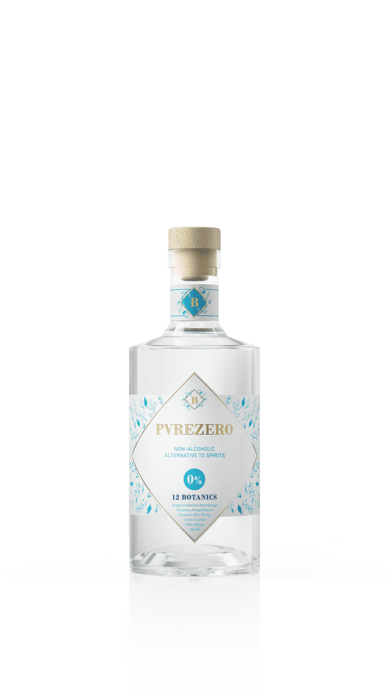 PVREZERO 12 botanics non-alcoholic gin 700ml