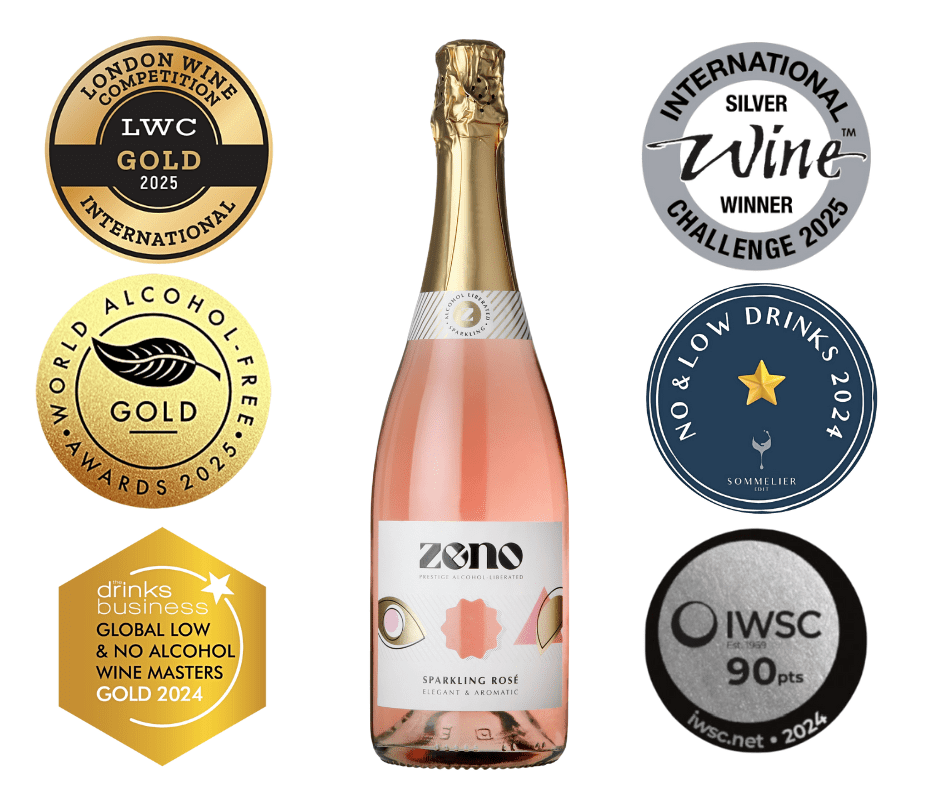 Zeno Alcohol Liberated Sparkling Rosé - bekroonde alcoholvrije rosé bubbels